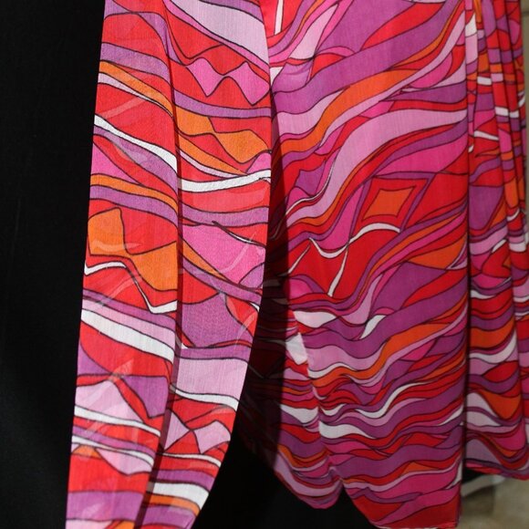 Multiples Abstract Design Pink & Purple Blouse - Picture 8 of 13